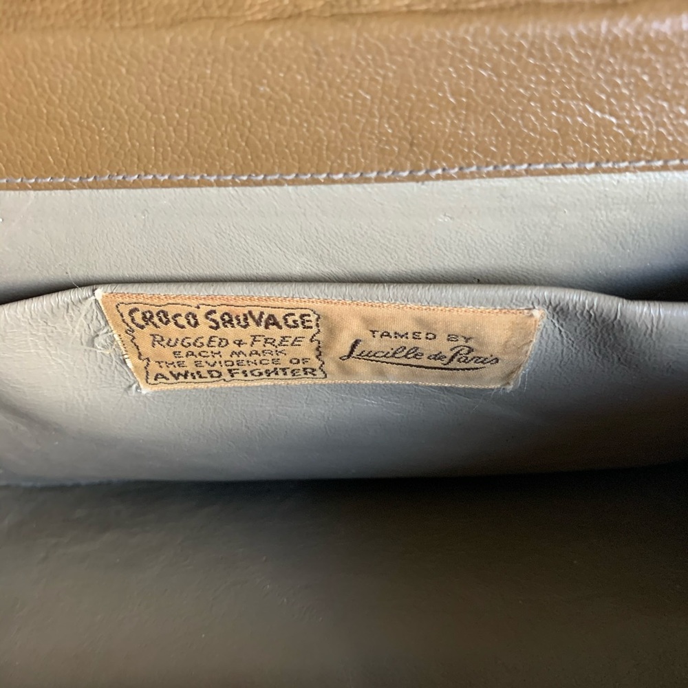 Vintage Croco Sauvage by Lucille de Paris handbag - Picture 5 of 8